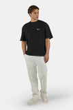 Pegador Signar Oversized Rib Tee Washed Black White