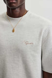 Pegador Signar Oversized Waffle Tee Cloud Grey Melange