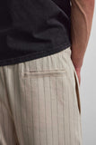 Pegador Kenmare Pinstripe Shorts Cream