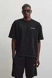 Pegador Lagos Oversized Soft Rib Tee Washed Black