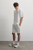 Pegador Lagos Soft Rib Shorts Washed Warm White
