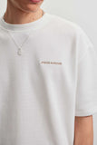 Pegador Lagos Oversized Soft Rib Tee Washed Warm White