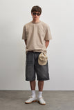 Pegador Murlo Oversized Structured Tee Washed Warm Taupe