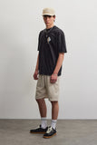 Pegador Kenmare Pinstripe Shorts Cream