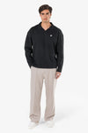 Pegador Beldon Collar Rib Longsleeve Vintage Black