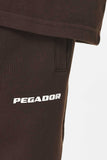 Pegador Logo Heavy Sweat Jogger Washed Oak Brown Gum