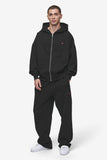 Pegador Leono Loose Sweat Jogger Washed Black Virtual Pink Gum