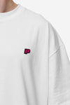 Pegador Leono Boxy Tee White Virtual Pink Gum