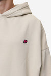 Pegador Leono Boxy Hoodie Washed Light Beige Virtual Pink Gum