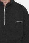 Pegador Puka Teddy Half-Zip Sweater Black