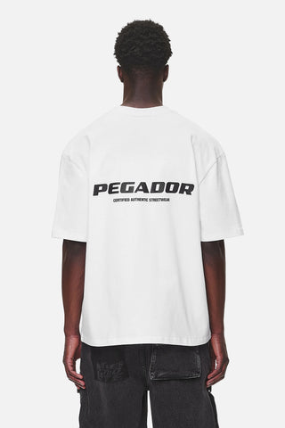 Pegador Colne Logo Oversized Tee White