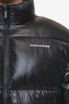 Pegador Solin Light Glossy Puffer Jacket Black