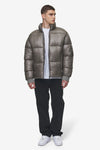 Pegador Solin Light Glossy Puffer Jacket Rock Grey