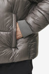 Pegador Solin Light Glossy Puffer Jacket Rock Grey