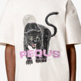 Pequs Pantha Graphic T-Shirt Cream