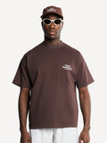 Another Cotton Lab Sunday Running Club T-Shirt Washed Chocolate
