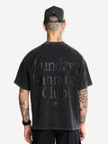 Another Cotton Lab Sunday Running Club T-Shirt tone on tone Black