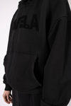Favela Puff Distressed Hoodie Black