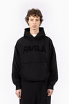 Favela Puff Distressed Hoodie Black
