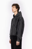 Favela Cutline Zip-Hoodie Washed Black