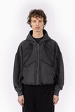 Favela Cutline Zip-Hoodie Washed Black