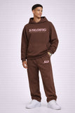 Stilding Sweatpants Chocolatebrown/softpink