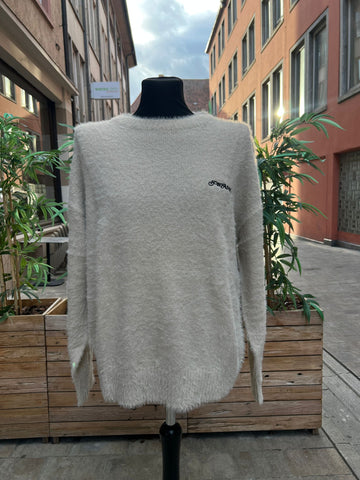 Pegador Vernen Furry Knit Sweater stone