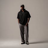 BLKVIS Logo Twill Polo-Shirt Black