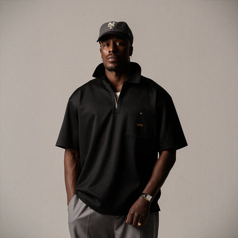 BLKVIS Logo Twill Polo-Shirt Black