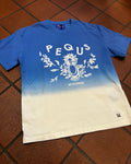 Pequs Sunfaded Mykonos Graphic T-Shirt Navy Blue