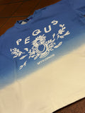 Pequs Sunfaded Mykonos Graphic T-Shirt Navy Blue