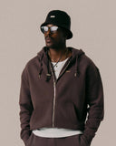 BLKVIS Script Zip-Hoodie Raisin