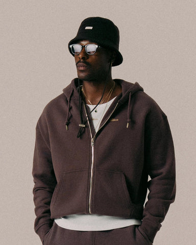 BLKVIS Script Zip-Hoodie Raisin