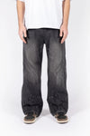 Favela Heavy Cutline Wave Washed Black