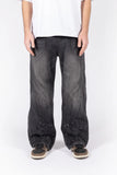 Favela Heavy Cutline Wave Washed Black