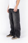 Favela Heavy Cutline Wave Washed Black