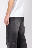 Favela Heavy Cutline Wave Washed Black